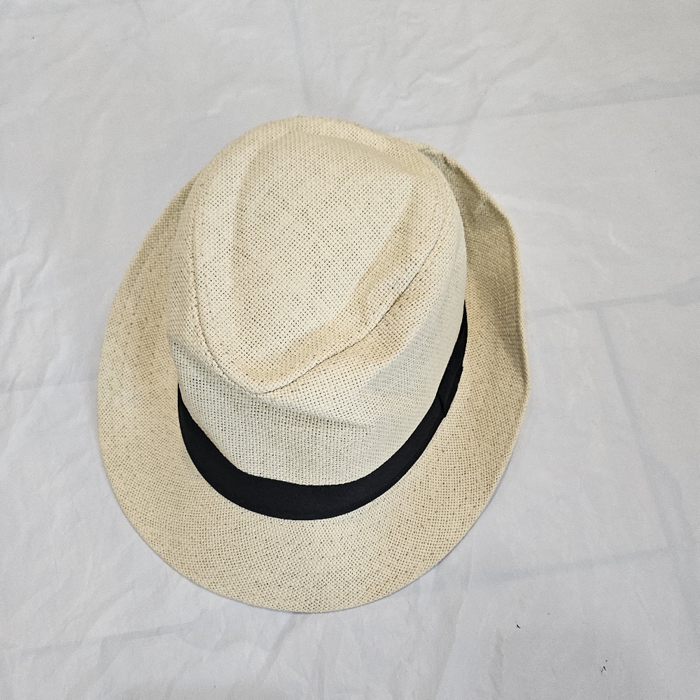 Women Men Fedora Trilby Gangster Cap Summer Beach Sun  Panama Hat Bow